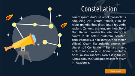 Constellation Conceptual Bannerのイラスト素材