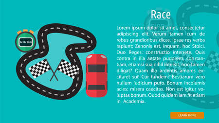 Race Conceptual Bannerのイラスト素材