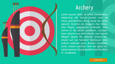 Archery Conceptual Bannerのイラスト素材