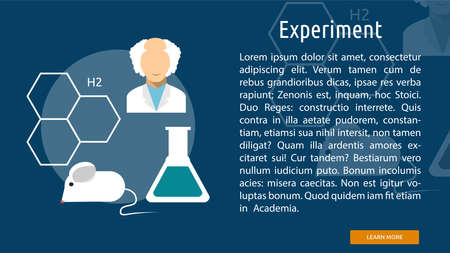 Experiment Conceptual Bannerのイラスト素材