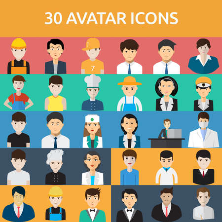 Avatar Icons Setのイラスト素材