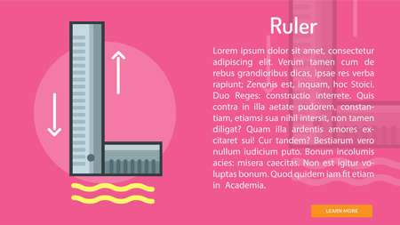 Ruler Conceptual Bannerのイラスト素材