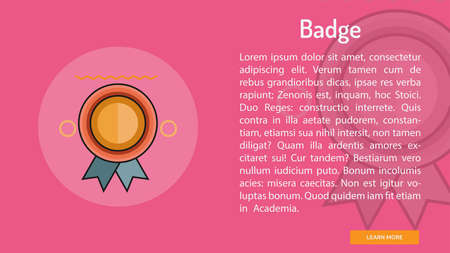 Badge Conceptual Bannerのイラスト素材