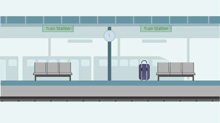 Train Station Backgroundのイラスト素材
