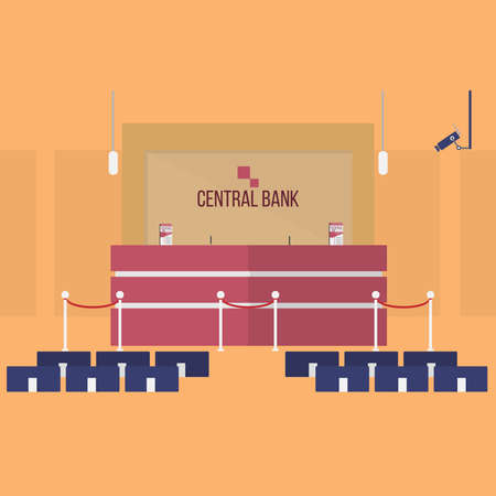 Front Office of Bank Backgroundのイラスト素材
