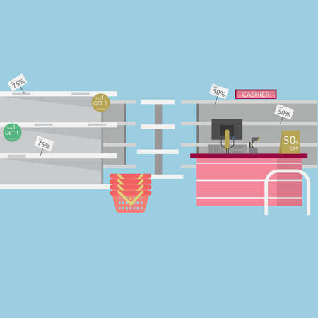 Store Backgroundのイラスト素材