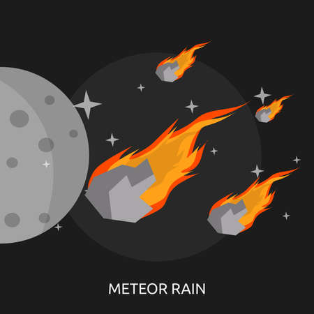 Meteor Rain Conceptual Designのイラスト素材