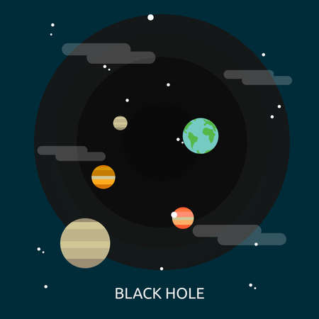 Black Hole Conceptual Designのイラスト素材