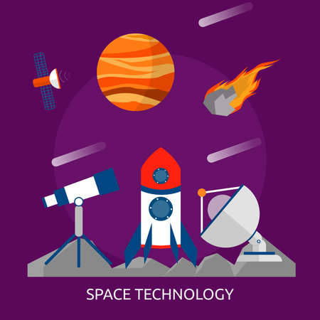 Space Technology Conceptual Design.のイラスト素材