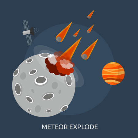 Meteor Explode Conceptual Designのイラスト素材