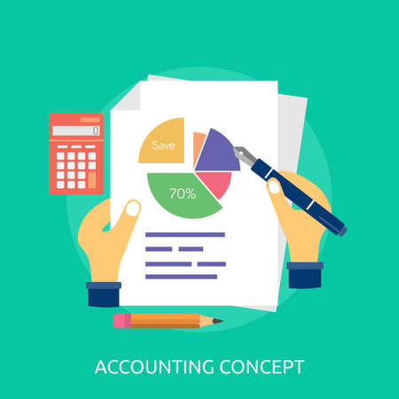 Accounting Concept Conceptual Designのイラスト素材