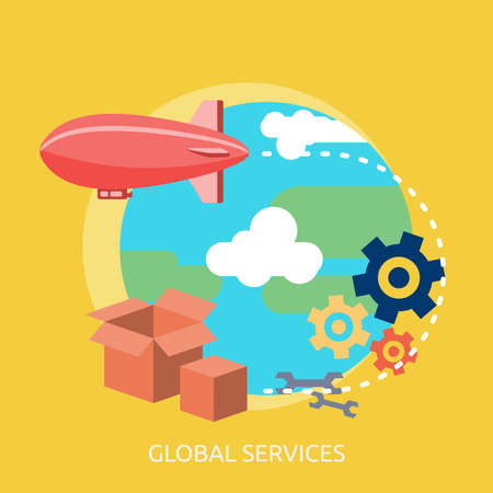 Global Services Conceptual Designのイラスト素材