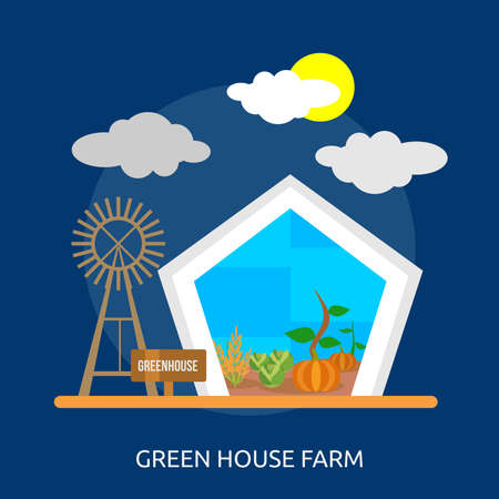 Green House Farm Conceptual Designのイラスト素材