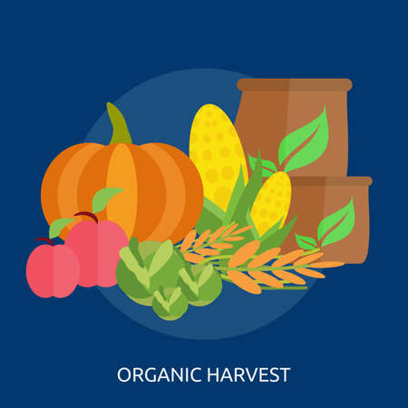 Organic Harvest Conceptual Designのイラスト素材