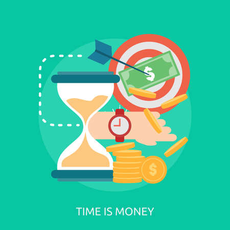 Time Is Money Conceptual Designのイラスト素材