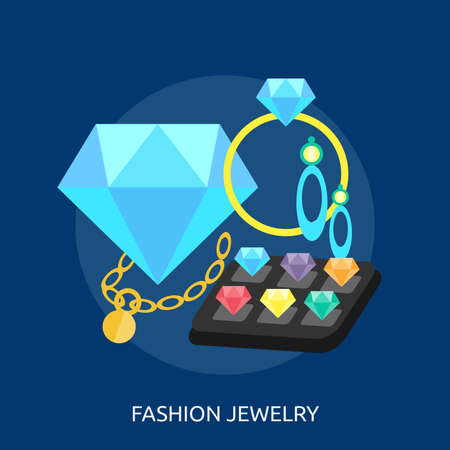Fashion Jewelry Conceptual Designのイラスト素材