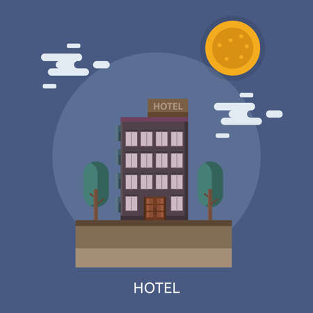 Hotel Conceptual Designのイラスト素材