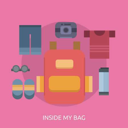 Inside My Bag Conceptual Designのイラスト素材