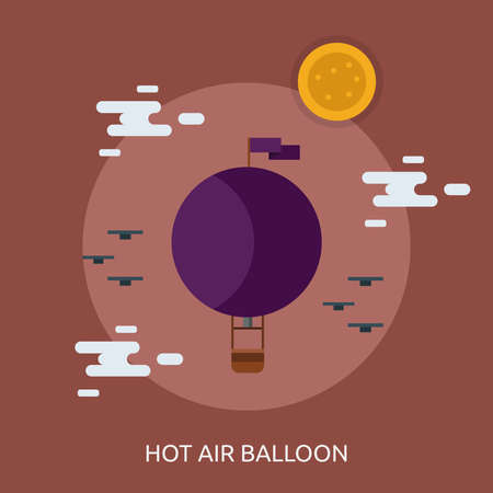 Hot Air Balloon Conceptual Designのイラスト素材