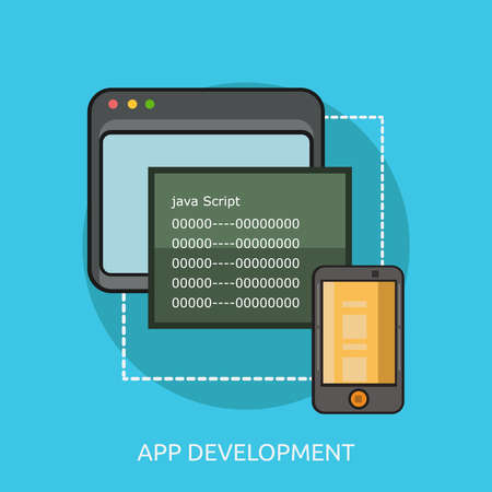 App Development Conceptual Designのイラスト素材