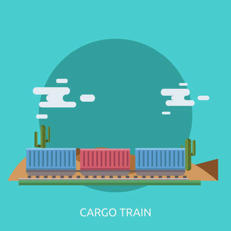 Cargo Train Conceptual Designのイラスト素材