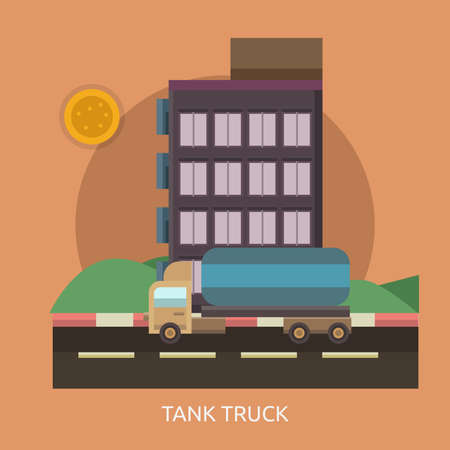 Tank Truck Conceptual Designのイラスト素材