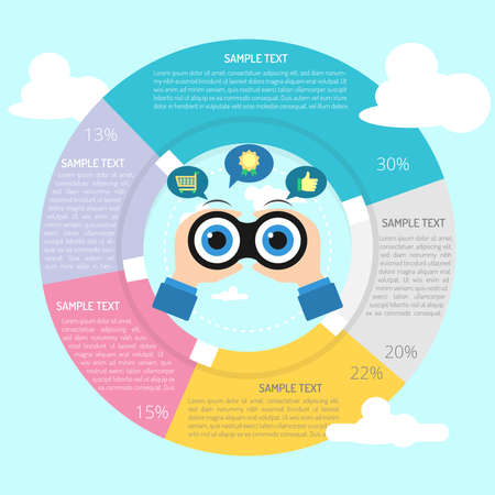 Vision Infographicのイラスト素材