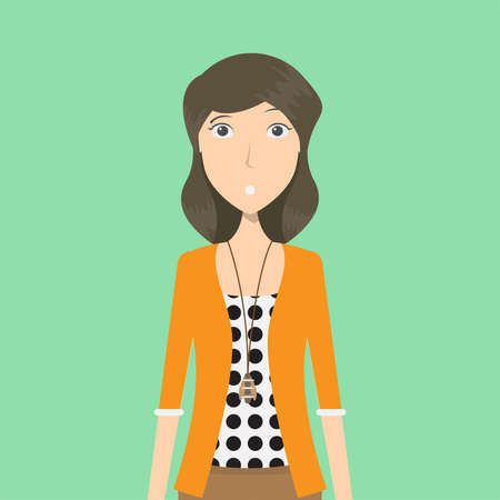 Designer Character Femaleのイラスト素材