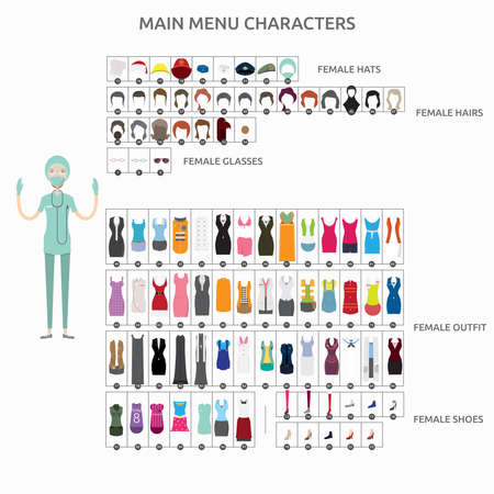 Character Creation Surgeonのイラスト素材