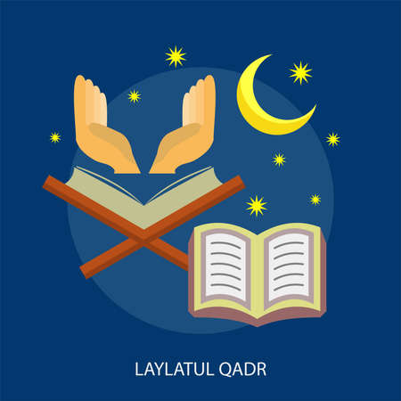 Laylatul Qadr Conceptual Designのイラスト素材