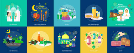 Eid Mubarak Conceptual Designのイラスト素材