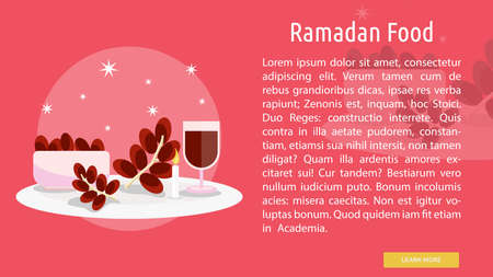 Ramadan Food Conceptual Designのイラスト素材