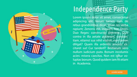Independence Party Conceptual Designのイラスト素材