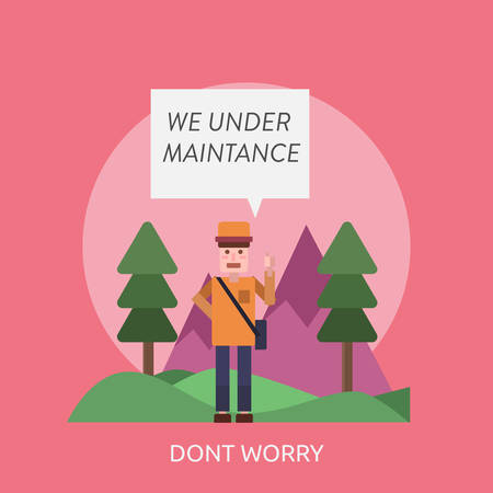 Dont Worry Conceptual Designのイラスト素材
