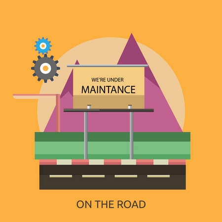 On The Road Conceptual Designのイラスト素材
