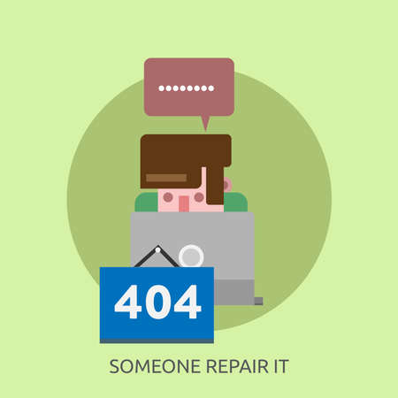 Someone Repair It Conceptual Designのイラスト素材