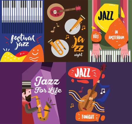 Jazz Music Posterのイラスト素材