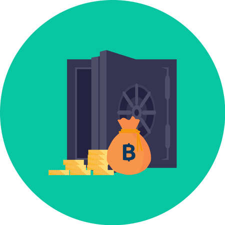 Bitcoin Lockerのイラスト素材