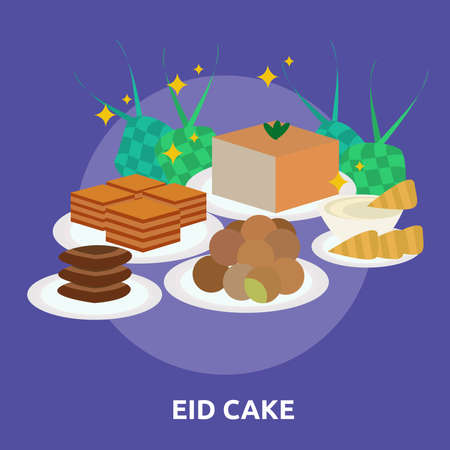 Eid cake conceptual design.のイラスト素材