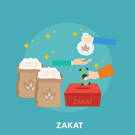 Zakat Conceptual Designのイラスト素材
