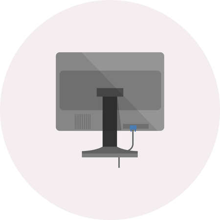 Monitor Back iconのイラスト素材