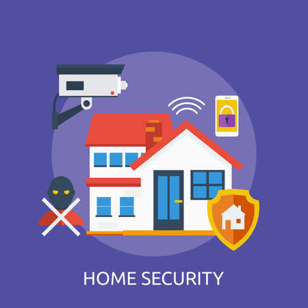 Home Security Conceptual Designのイラスト素材