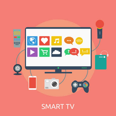 Smart TV Conceptual Designのイラスト素材