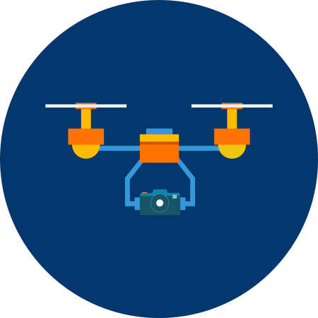 Air drone vector illustration.
