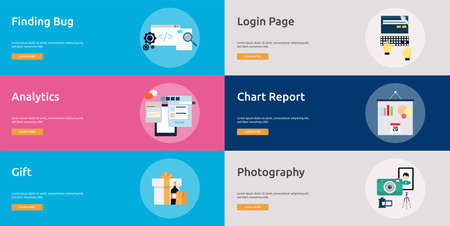 Multimedia Banner Designのイラスト素材