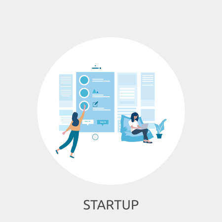 Startup Conceptual Designのイラスト素材