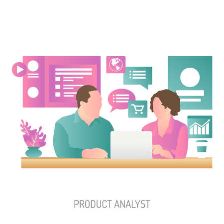 Product Analyst Conceptual Designのイラスト素材