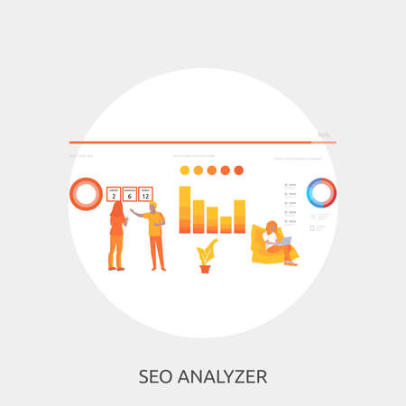 Seo Analyzer Conceptual Designのイラスト素材