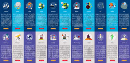 Space and Universe Banner Conceptのイラスト素材