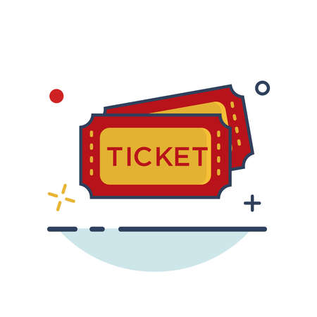 Carnival Icon | Ticket Icon - with Outline Filled Style
